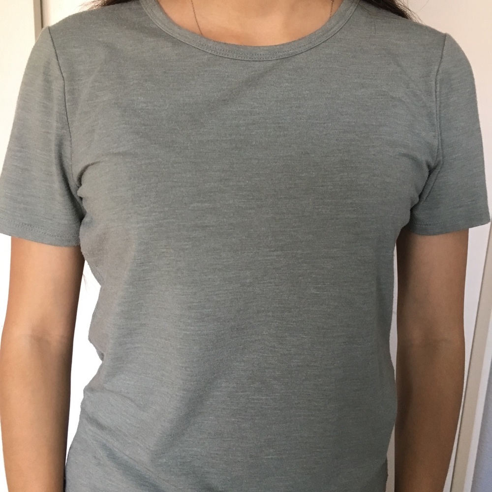 Green and grey toned t shirt